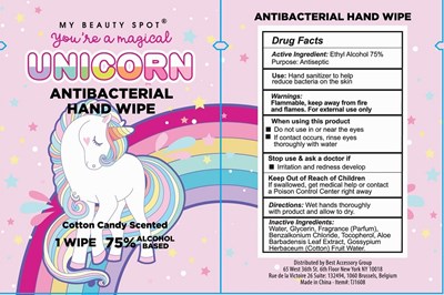 Label Image (You Are A Magical Unicorn Antibacterial Hand Wipe 2 Pcs 75vv)